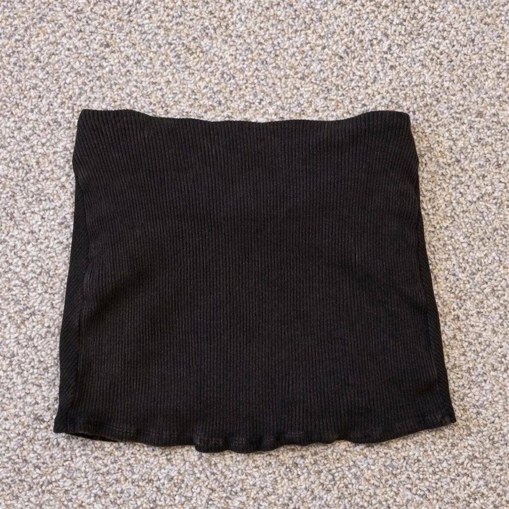 Fashion Nova Still That Girl Ribbed Micro Mini Skirt Black Size L NWT - Picture 5 of 6